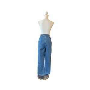 Lucy & Yak W28/R Blue Denim Jeans Elastic Waist Organic Cotton NWT Relaxed Fit